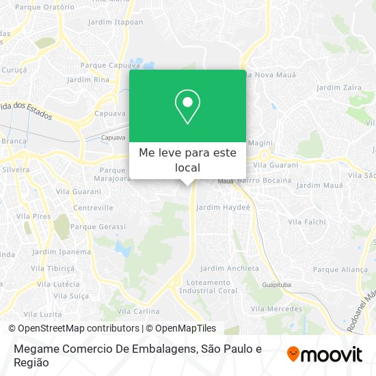 Megame Comercio De Embalagens mapa
