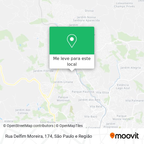 Rua Delfim Moreira, 174 mapa