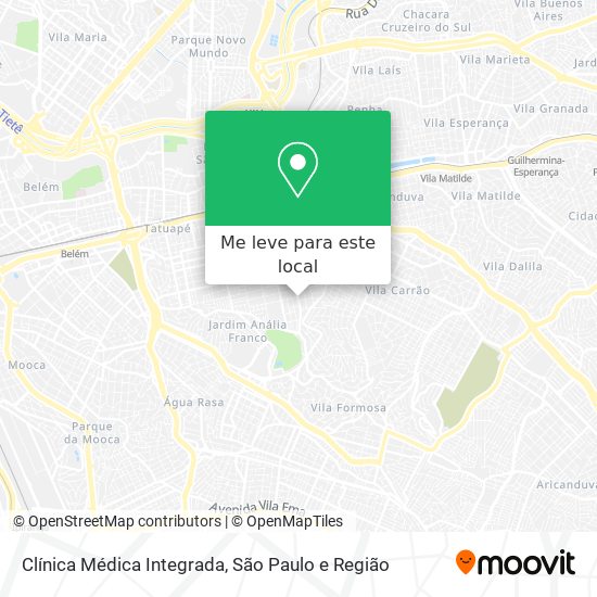 Clínica Médica Integrada mapa