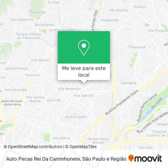 Auto Pecas Rei Da Caminhonete mapa