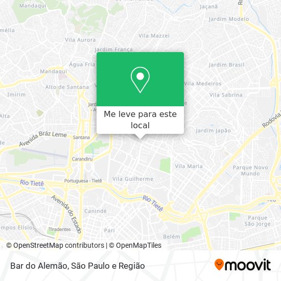 Bar do Alemão mapa