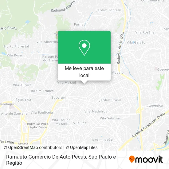 Ramauto Comercio De Auto Pecas mapa