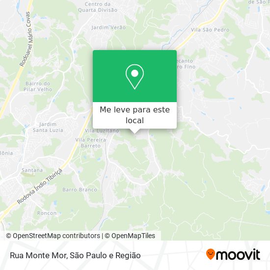 Rua Monte Mor mapa