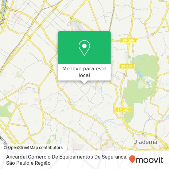 Ancardal Comercio De Equipamentos De Seguranca, Rua Tenente Américo Moretti, 957 Jabaquara São Paulo-SP 04372-060 mapa