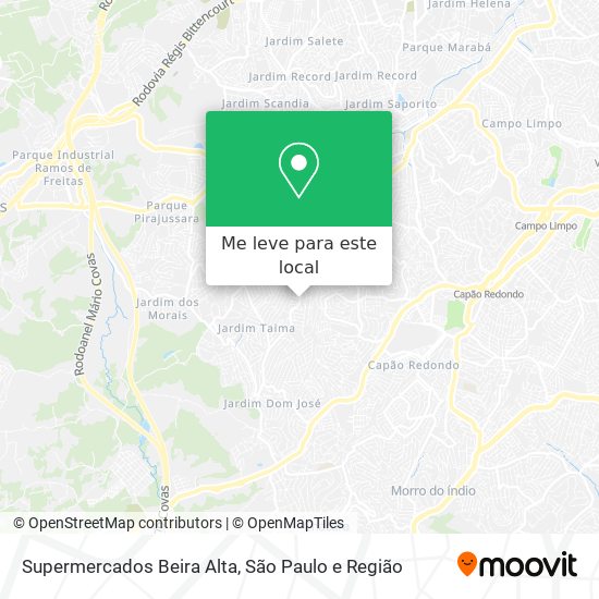 Supermercados Beira Alta mapa