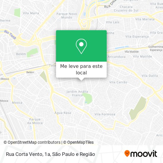 Rua Corta Vento, 1a mapa