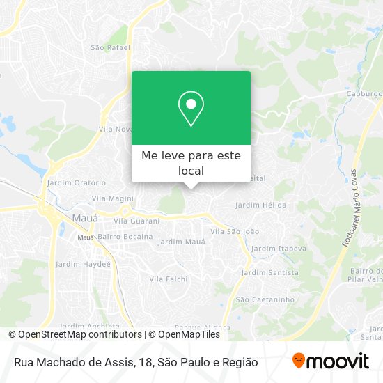 Rua Machado de Assis, 18 mapa