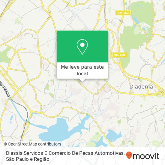 Diassis Servicos E Comercio De Pecas Automotivas, Rua Carlos Facchina, 1067 Cidade Ademar São Paulo-SP 04427-020 mapa