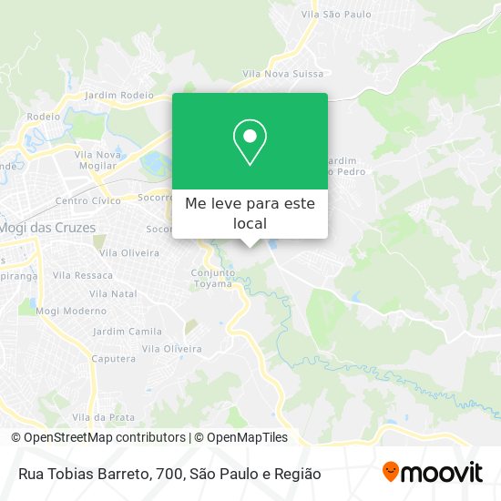 Rua Tobias Barreto, 700 mapa