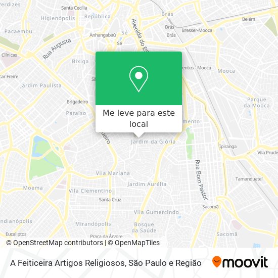 A Feiticeira Artigos Religiosos mapa