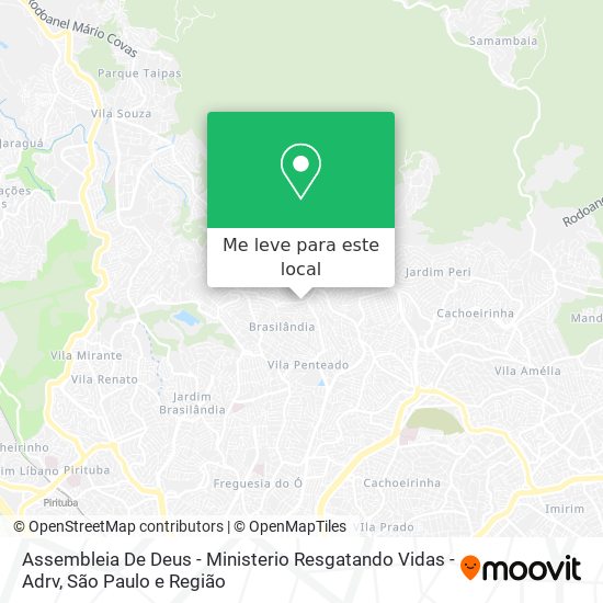 Assembleia De Deus - Ministerio Resgatando Vidas - Adrv mapa