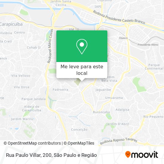 Rua Paulo Villar, 200 mapa