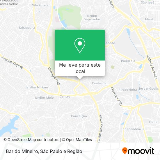 Bar do Mineiro mapa