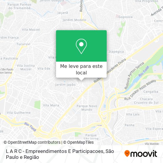 L A R C - Empreendimentos E Participacoes mapa