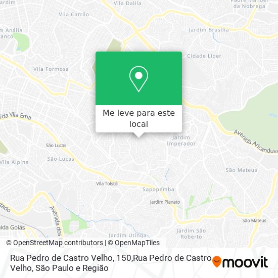 Rua Pedro de Castro Velho, 150,Rua Pedro de Castro Velho mapa