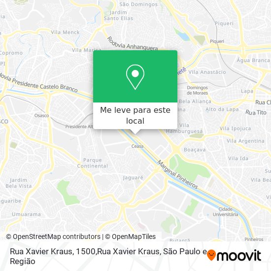 Rua Xavier Kraus, 1500,Rua Xavier Kraus mapa