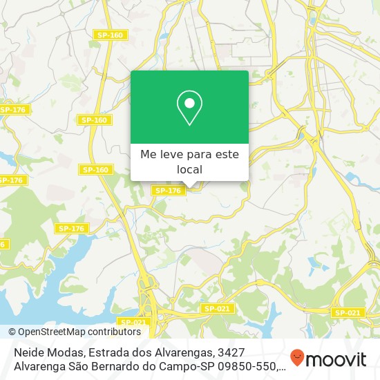Neide Modas, Estrada dos Alvarengas, 3427 Alvarenga São Bernardo do Campo-SP 09850-550 mapa