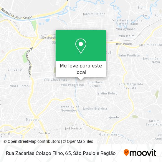 Rua Zacarias Colaço Filho, 65 mapa