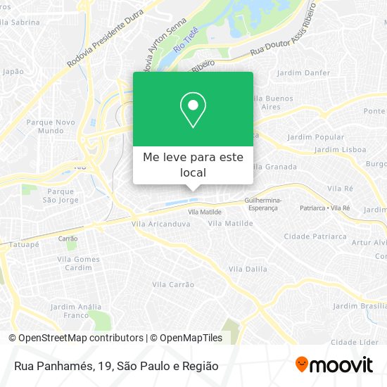 Rua Panhamés, 19 mapa