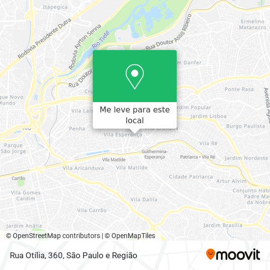 Rua Otília, 360 mapa