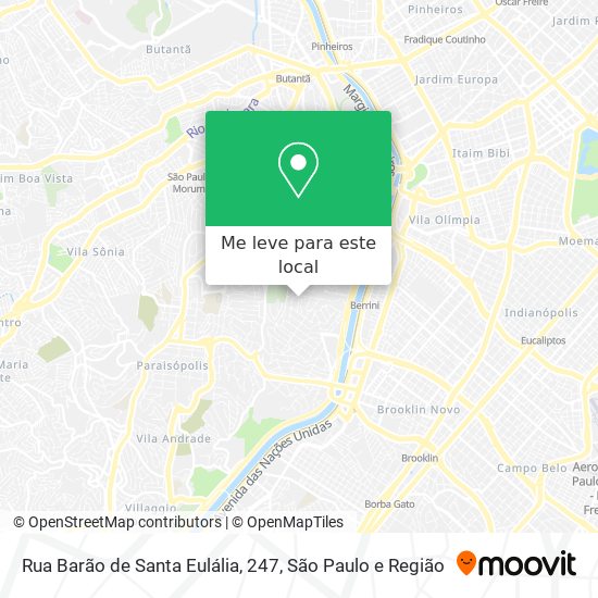 Rua Barão de Santa Eulália, 247 mapa