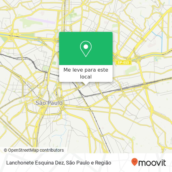 Lanchonete Esquina Dez, Rua Brigadeiro Machado Brás São Paulo-SP 03050-050 mapa