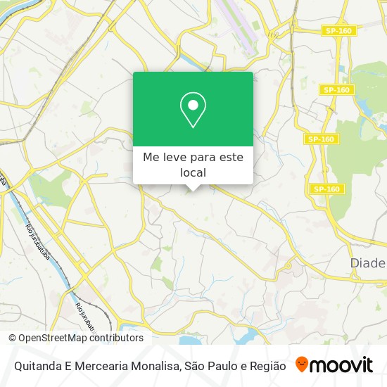 Quitanda E Mercearia Monalisa mapa