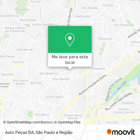 Auto Peças BA mapa