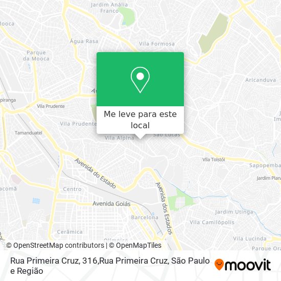 Rua Primeira Cruz, 316,Rua Primeira Cruz mapa