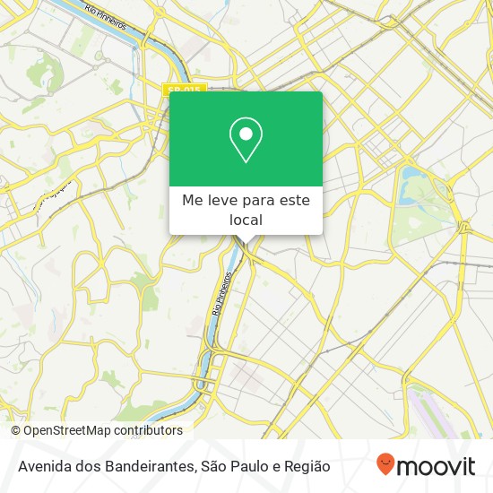 Avenida dos Bandeirantes, Itaim Bibi São Paulo-SP mapa