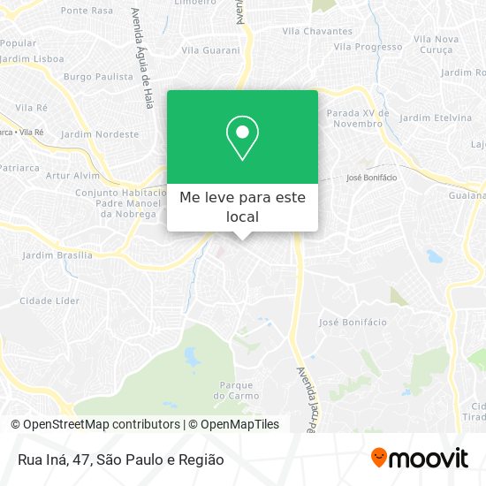Rua Iná, 47 mapa
