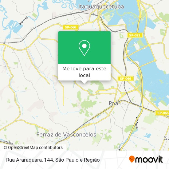Rua Araraquara, 144 mapa
