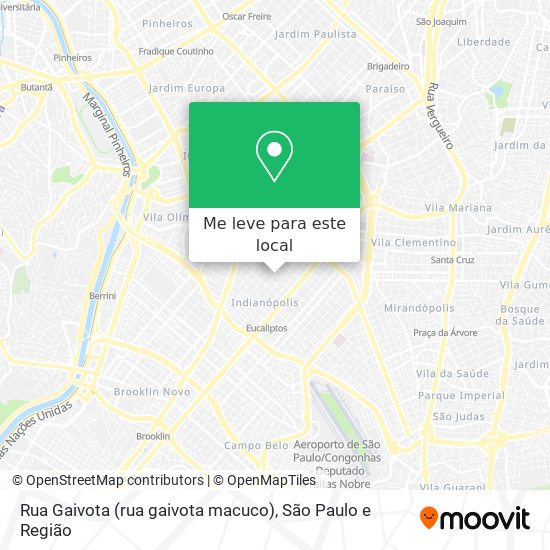 Rua Gaivota (rua gaivota macuco) mapa