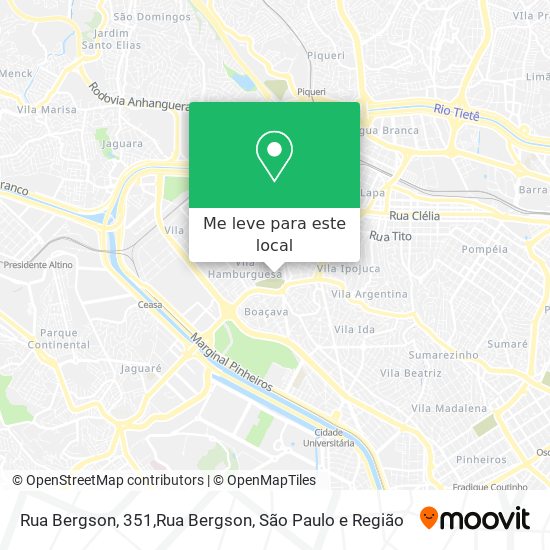 Rua Bergson, 351,Rua Bergson mapa