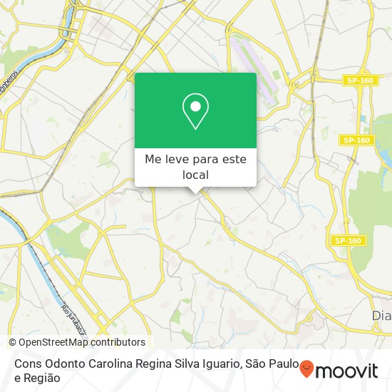 Cons Odonto Carolina Regina Silva Iguario, Avenida Cupecê, 1176 Cidade Ademar São Paulo-SP 04366-000 mapa