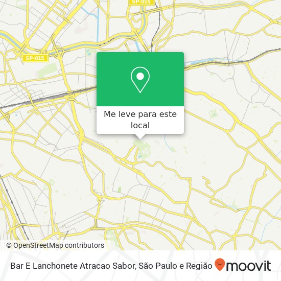Bar E Lanchonete Atracao Sabor mapa