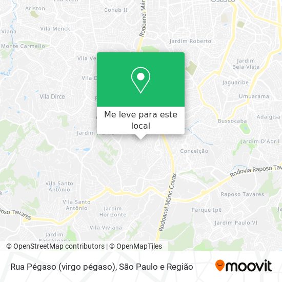 Rua Pégaso (virgo pégaso) mapa