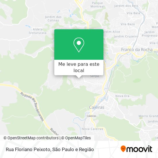Rua Floriano Peixoto mapa
