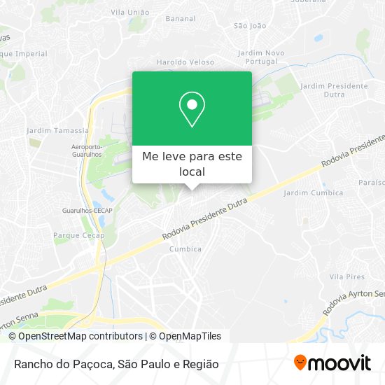 Rancho do Paçoca mapa