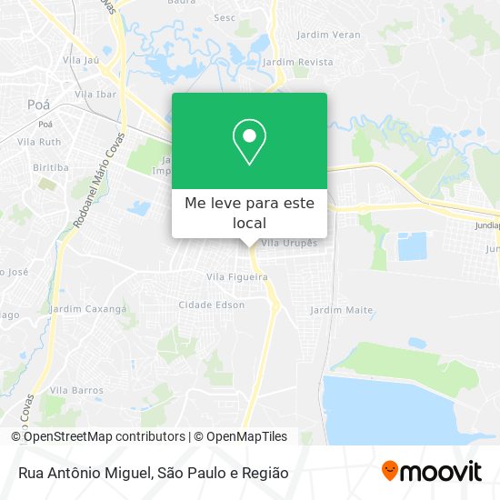 Rua Antônio Miguel mapa