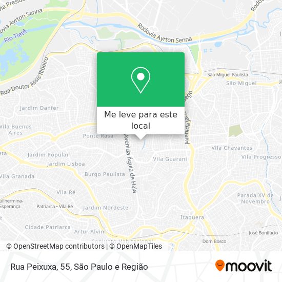 Rua Peixuxa, 55 mapa