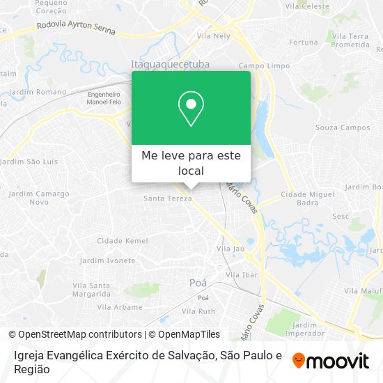Igreja Evangélica Exército de Salvação mapa