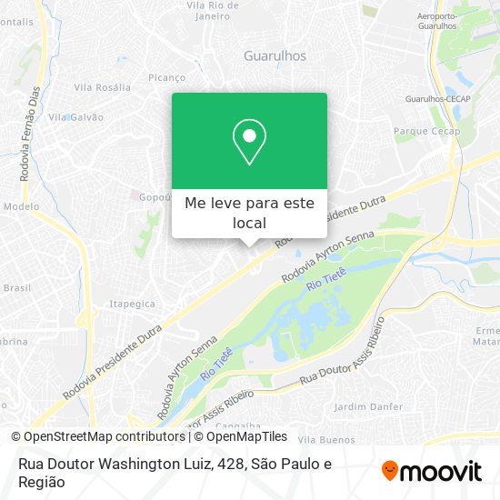Rua Doutor Washington Luiz, 428 mapa
