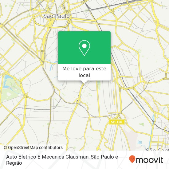 Auto Eletrico E Mecanica Clausman, Rua Doutor Mário Vicente, 66 Ipiranga São Paulo-SP 04270-000 mapa