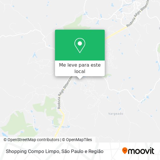 Shopping Compo Limpo mapa