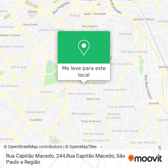 Rua Capitão Macedo, 244,Rua Capitão Macedo mapa