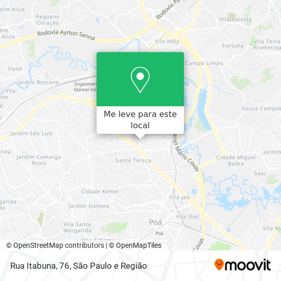 Rua Itabuna, 76 mapa