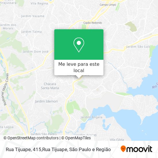 Rua Tijuape, 415,Rua Tijuape mapa