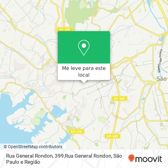Rua General Rondon, 399,Rua General Rondon, Conceição Diadema-SP mapa