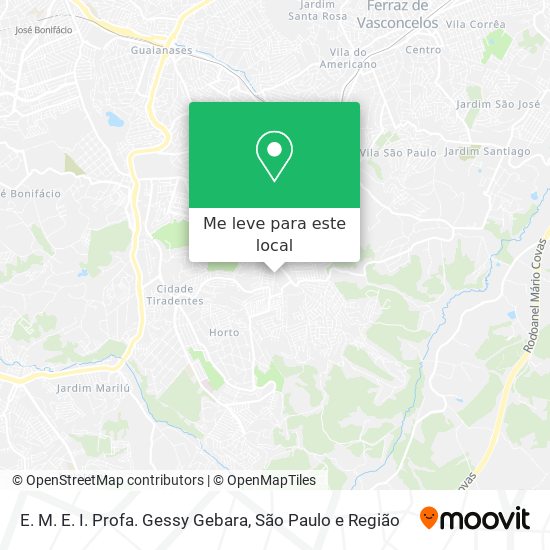 E. M. E. I. Profa. Gessy Gebara mapa